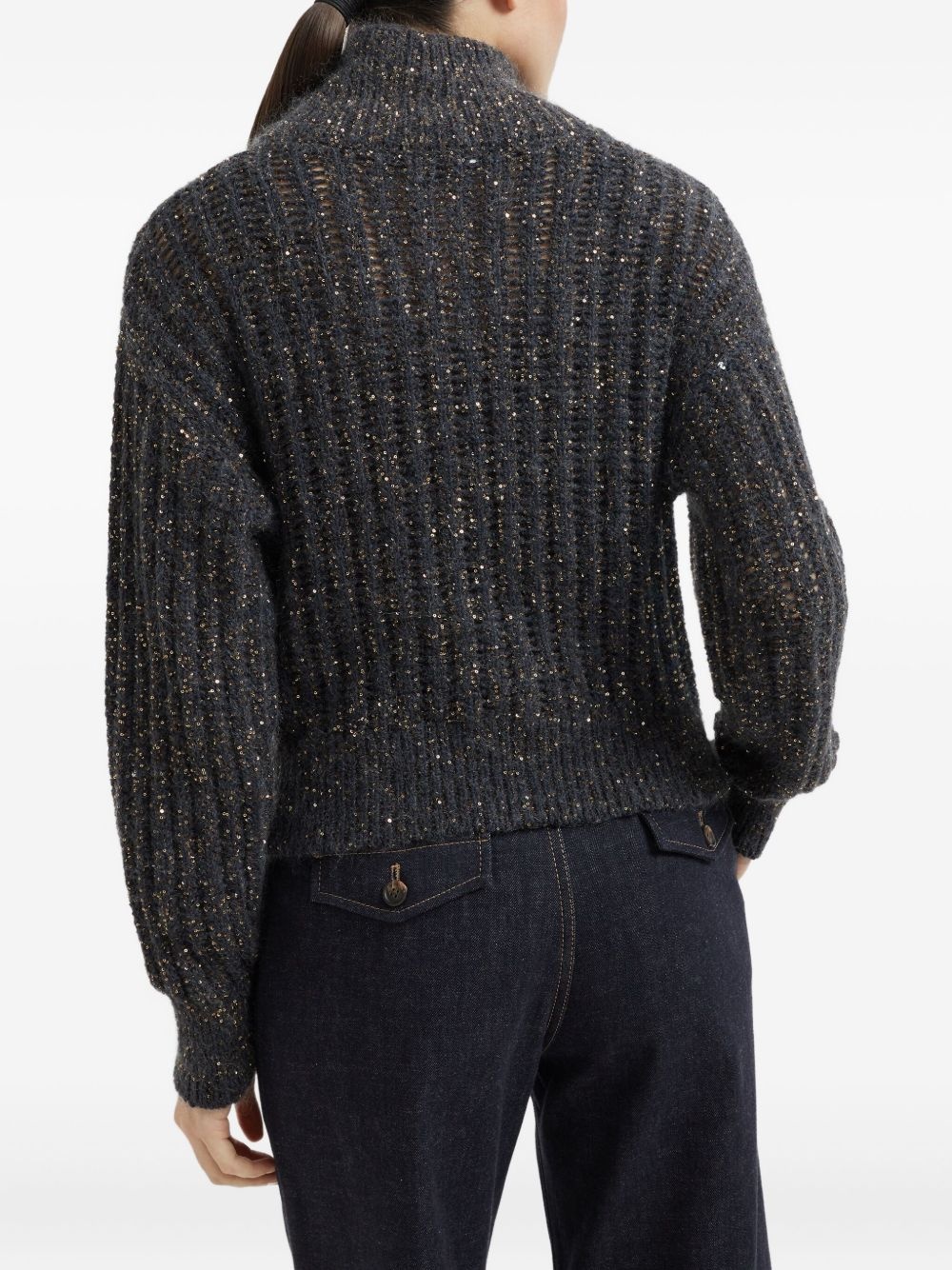 Dazzling ribbed cardigan - 4