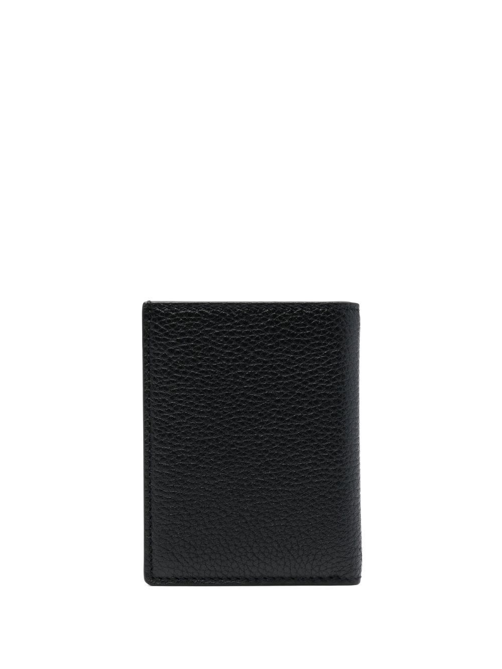 Soft grain leather t line folding cardholder - 3