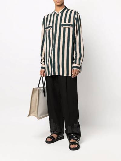 Balmain striped long-sleeve shirt outlook