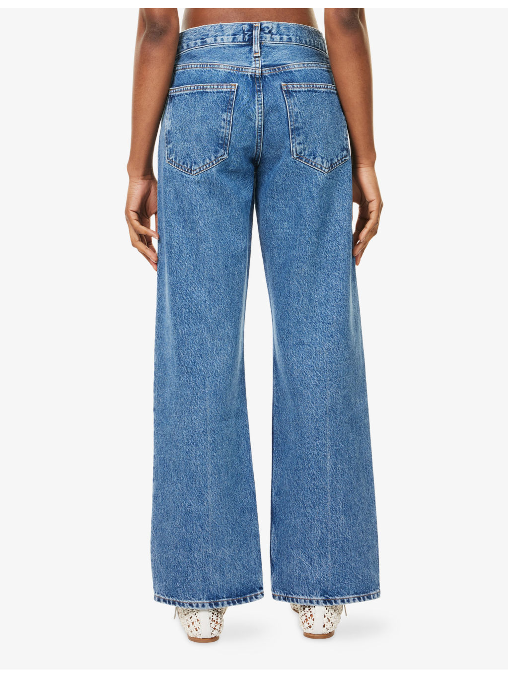 Low-Rise Loose-Fit Denim Jeans - 4