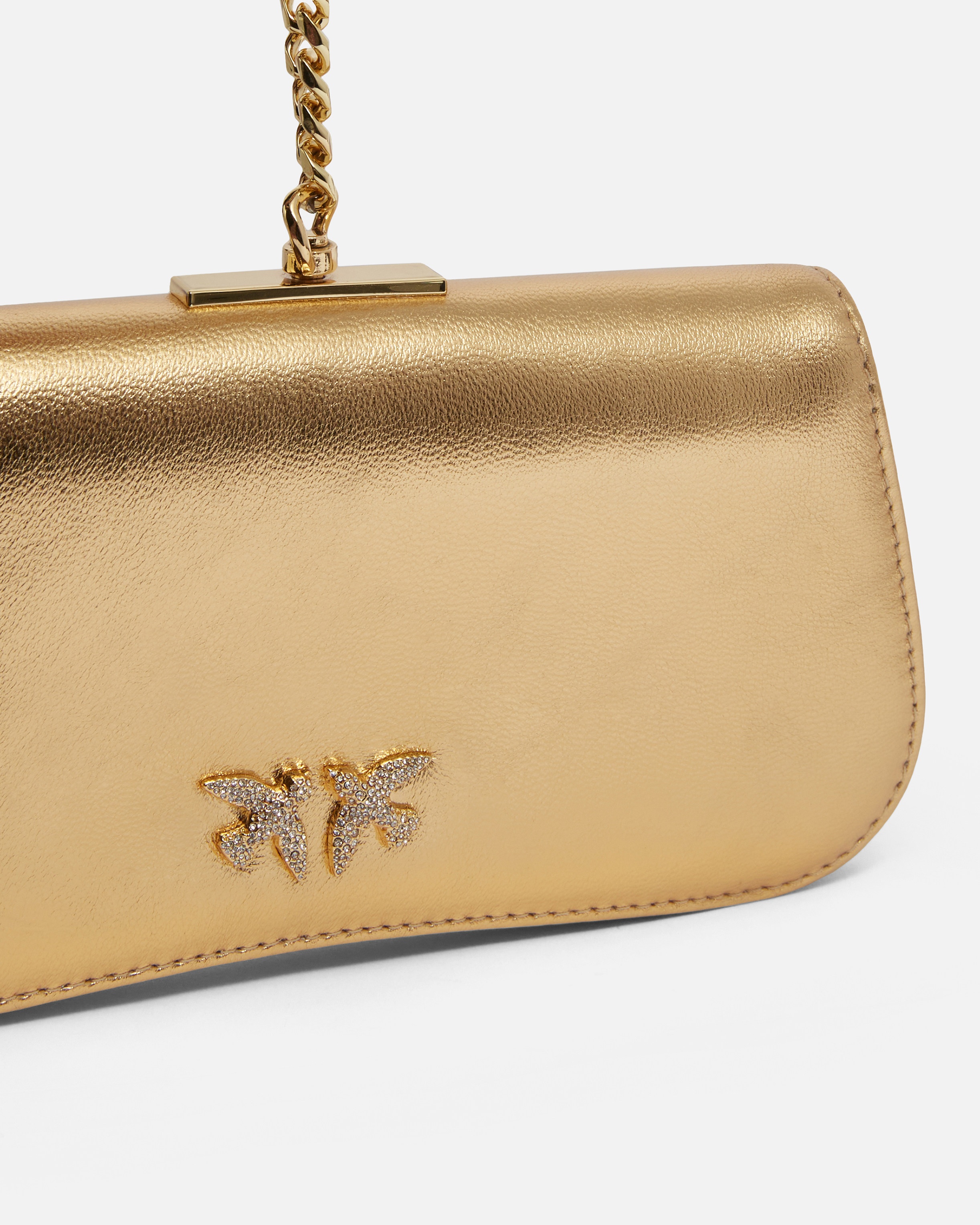 LAMINATED CLUTCH WITH GOLDEN BRACELET - 3