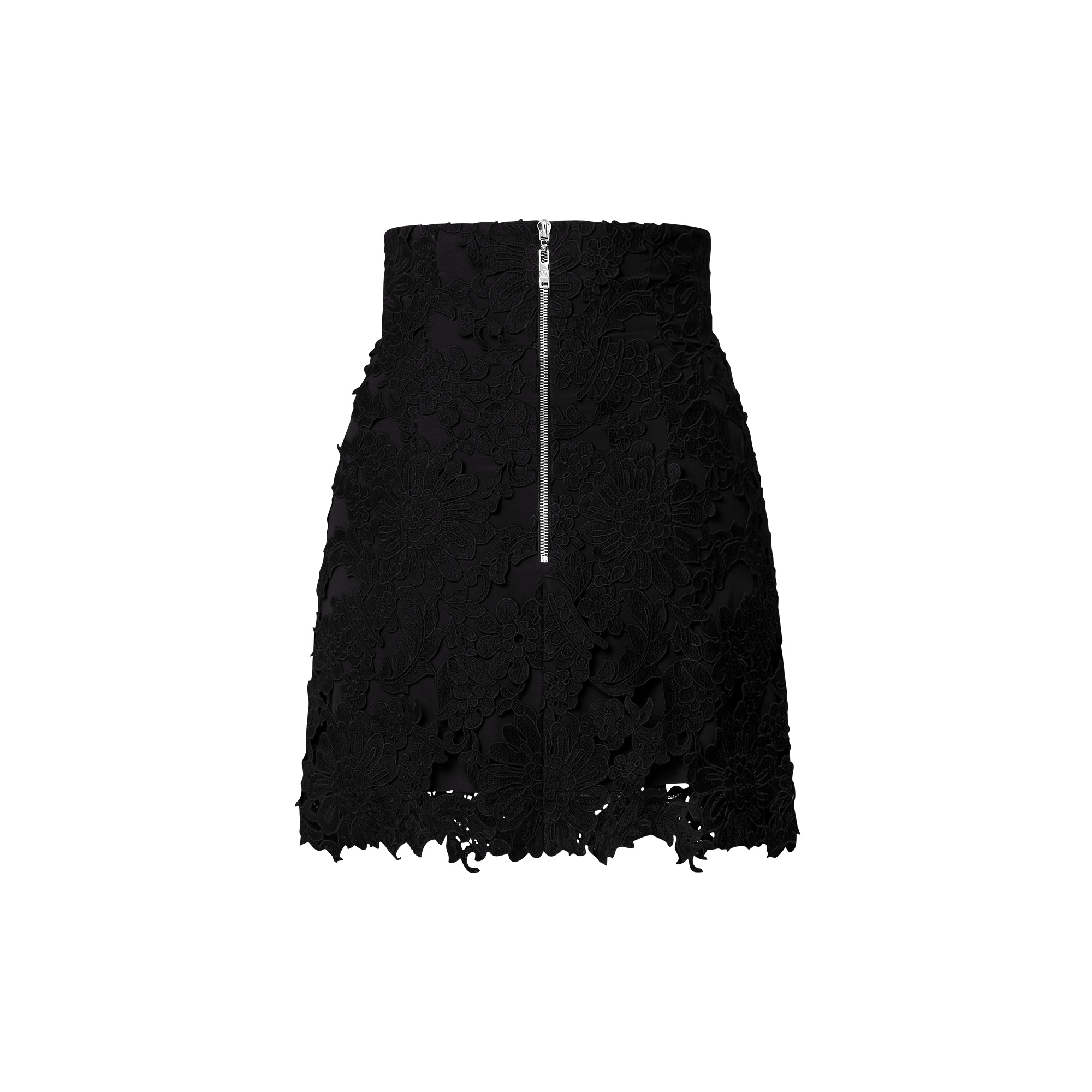 Floral Lace Mini Skirt - 2