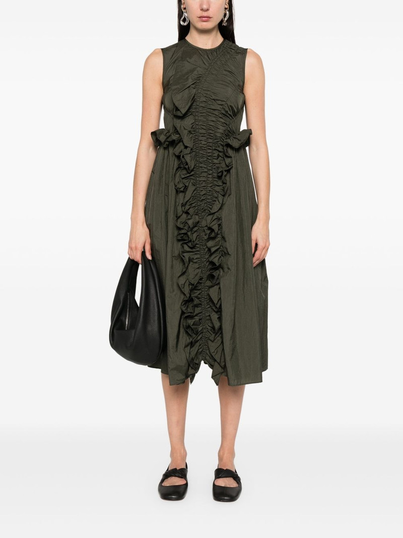 CECILIE BAHNSEN ruched-detailed midi dress outlook