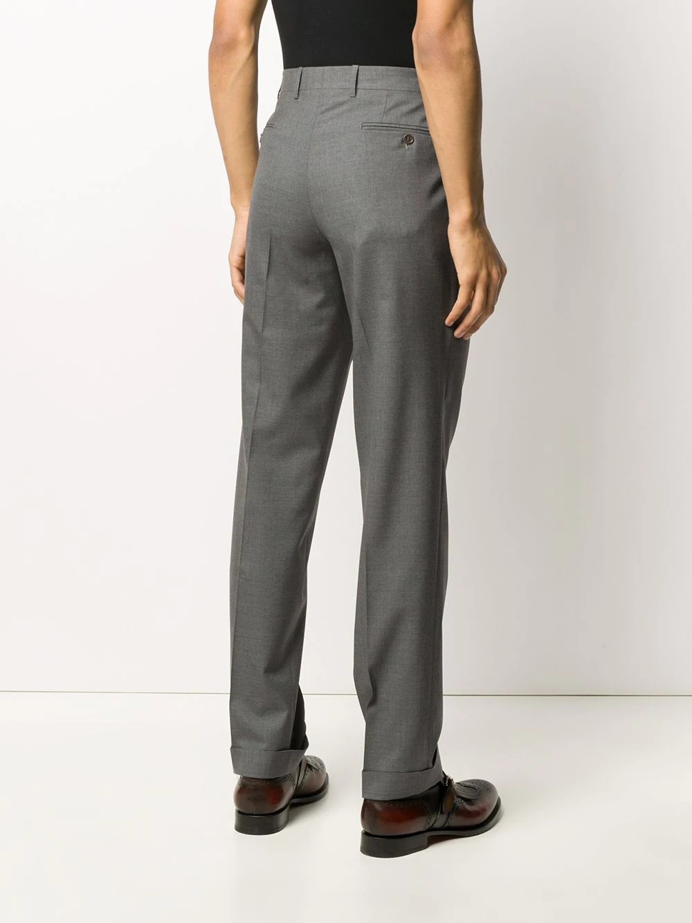 straight-fit tailored trousers - 4