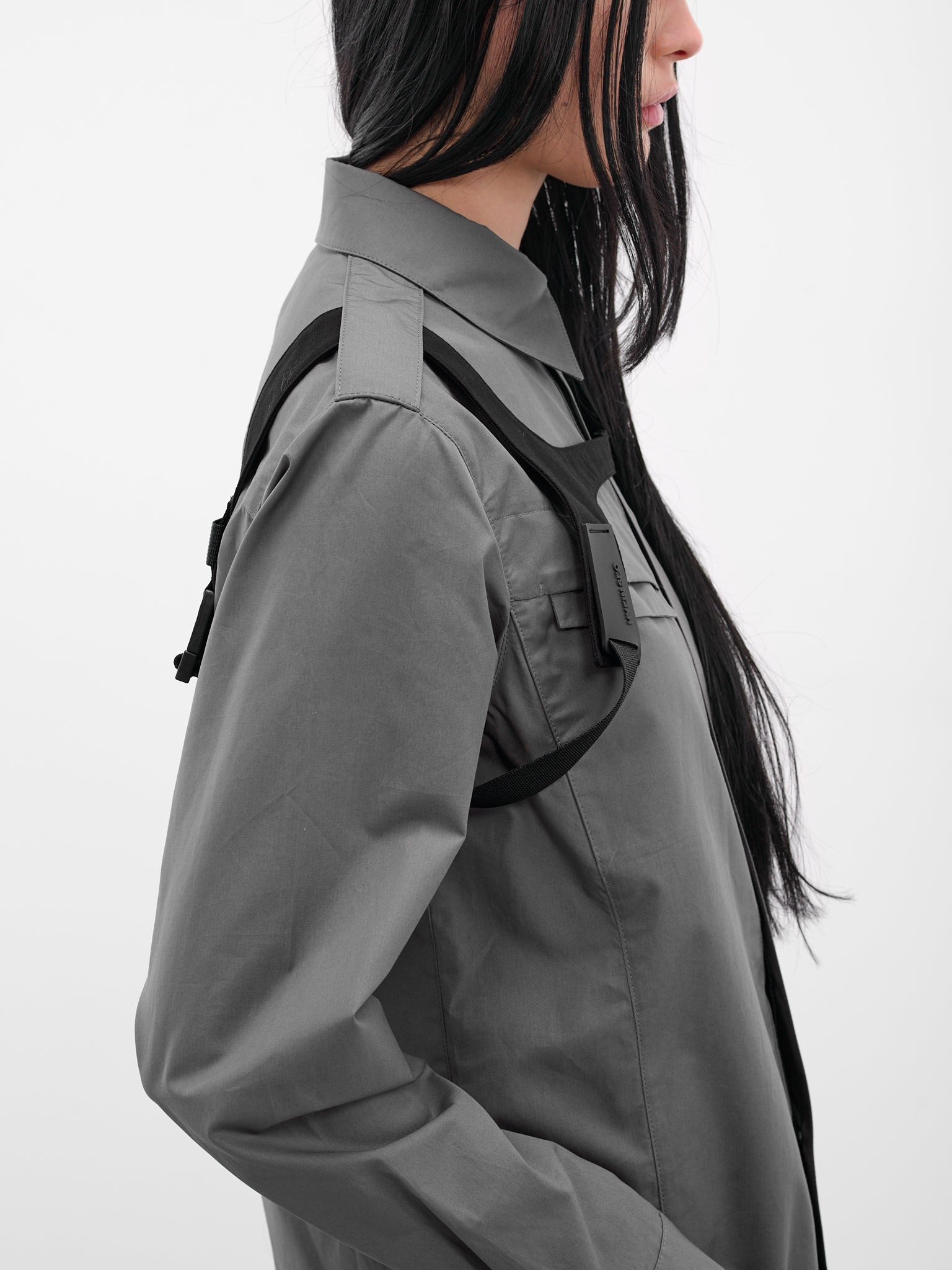 Gray Biker Shirt & Shoulder Strap - 4
