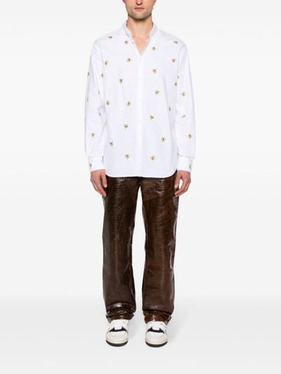 DSQUARED2 fruit-embroidered cotton shirt outlook