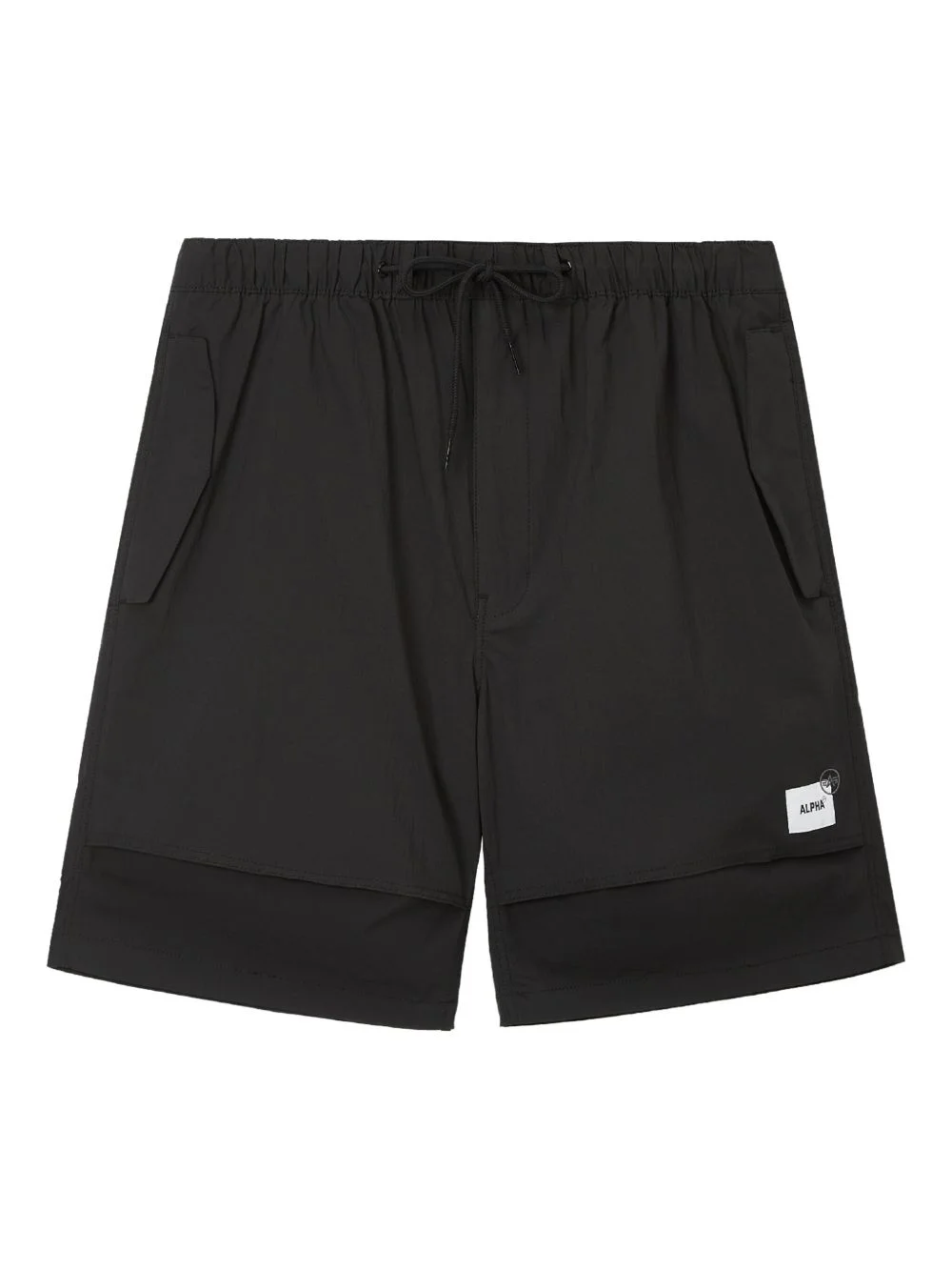 layered side-pocket shorts - 1
