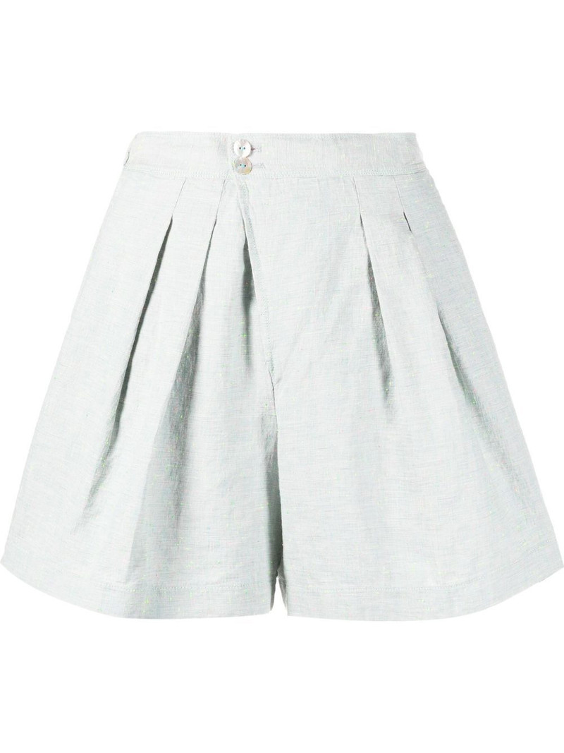 Tweed high-waisted shorts 1