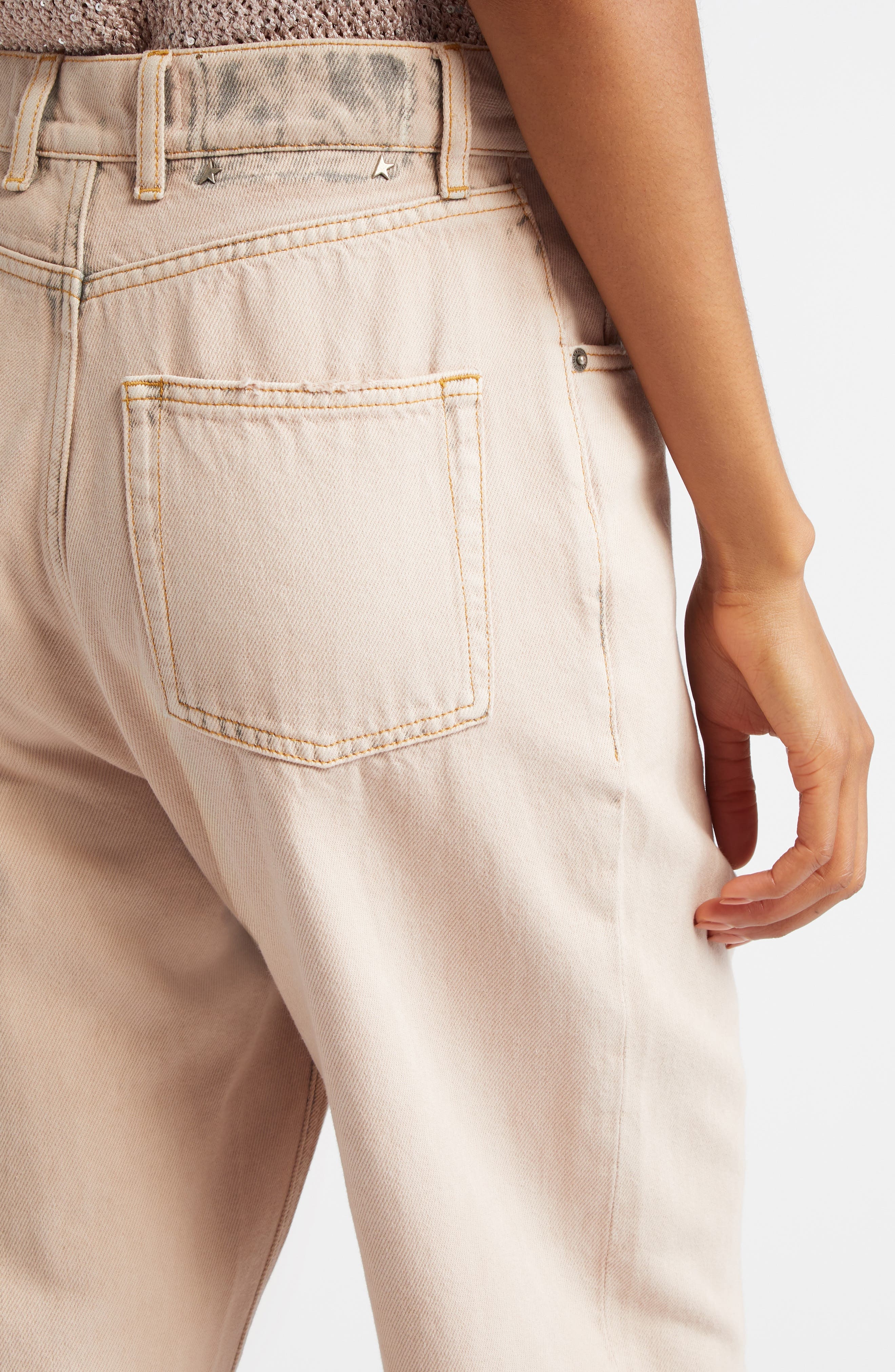 Golden Goose Journey Marble Dyed Relaxed Fit Jeans in Shadow Gray at Nordstrom - 5