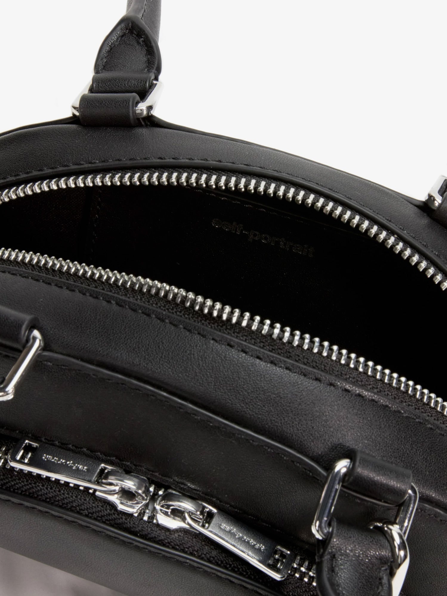 Self Portrait Leather Shoulder Bag With Charms - 4