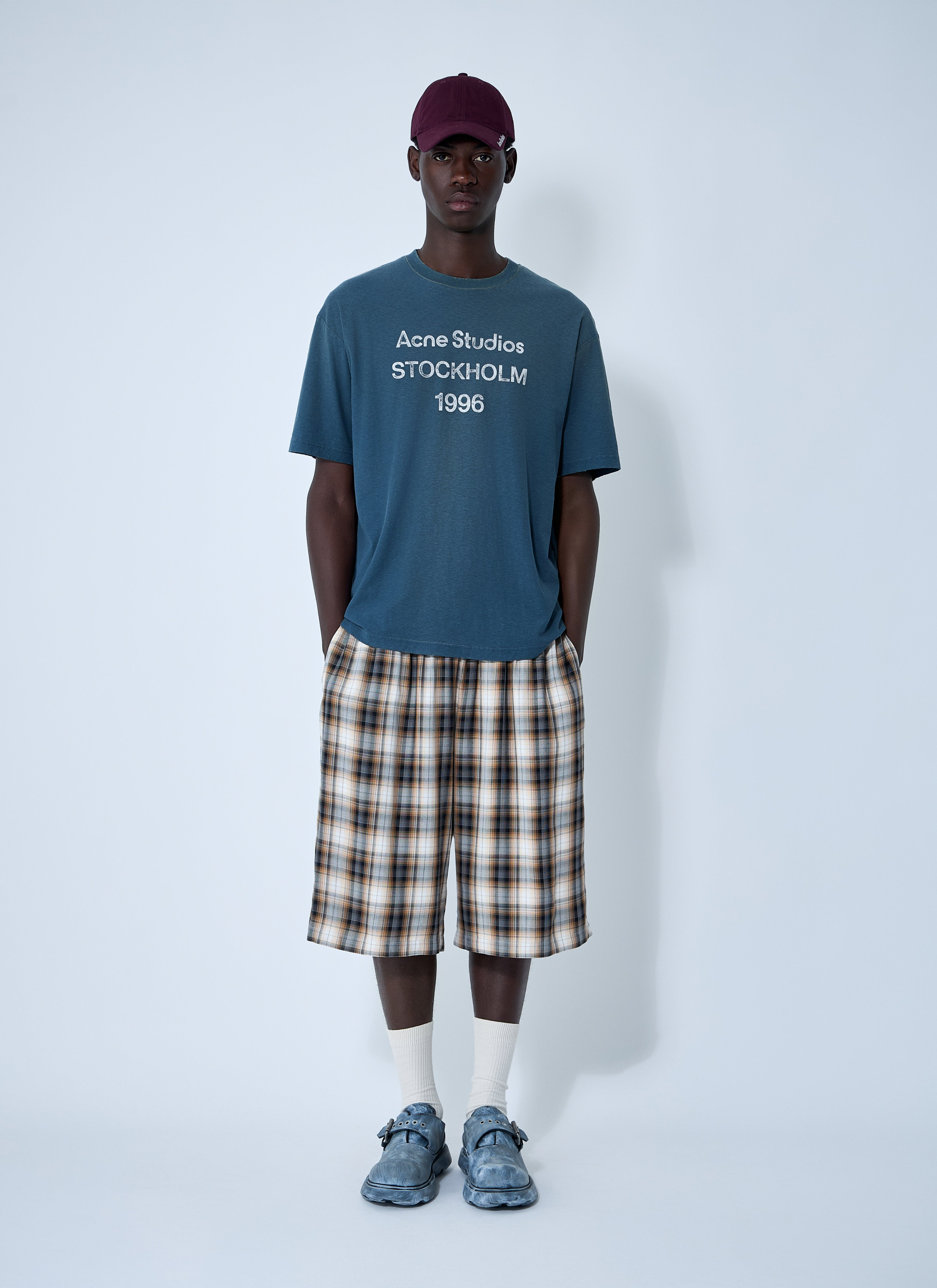 Acne Studios Women Check Shorts - 2