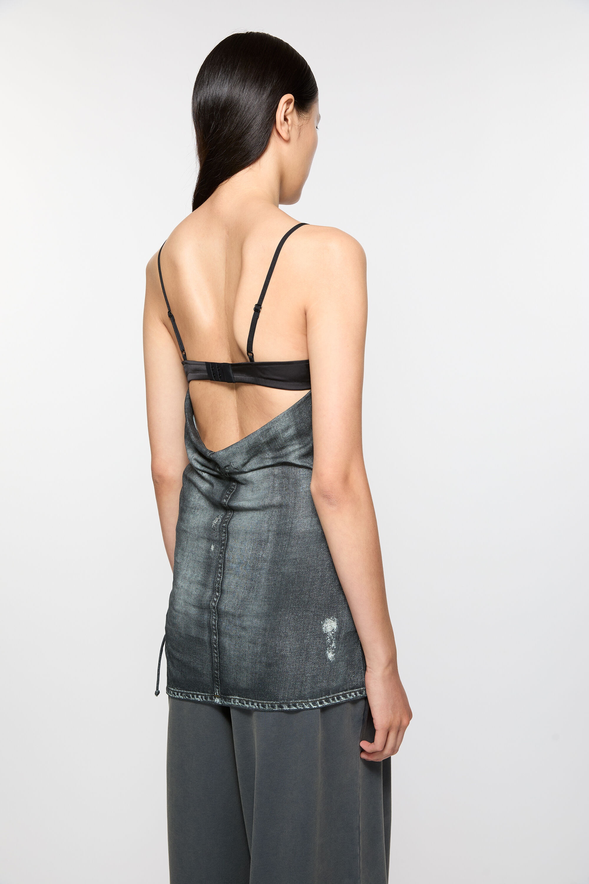 Printed strap top - Vintage black - 3