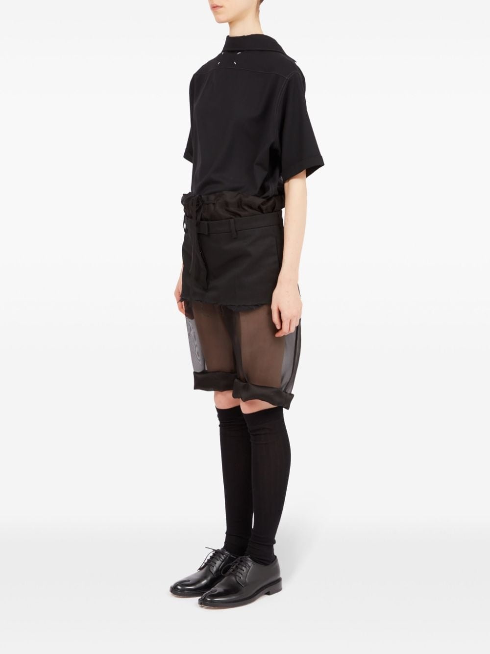 deconstructed layered midi skirt - 6
