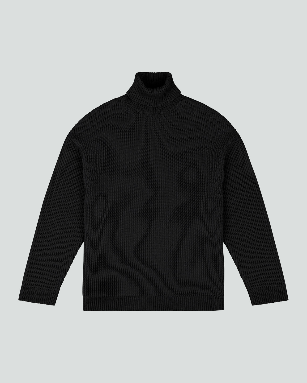 CHUNKY TURTLENECK BLACK - 1