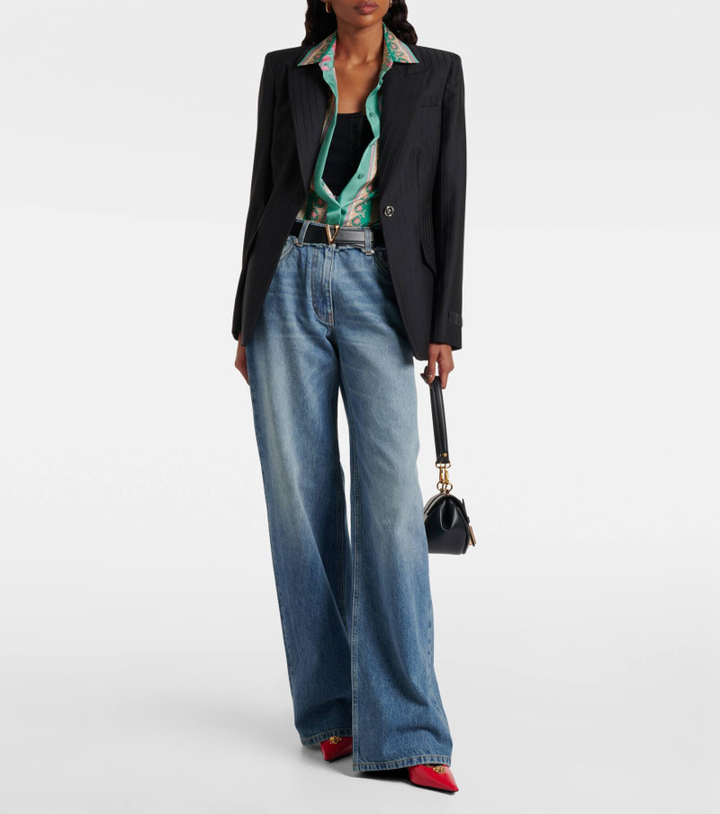 VERSACE Mid-rise wide-leg jeans outlook