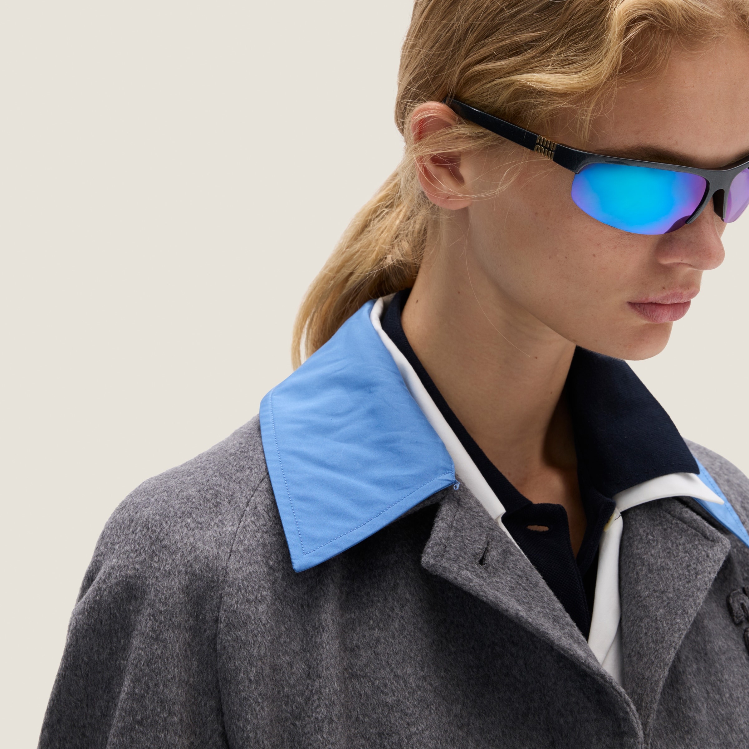 Single-breasted velour coat - 6