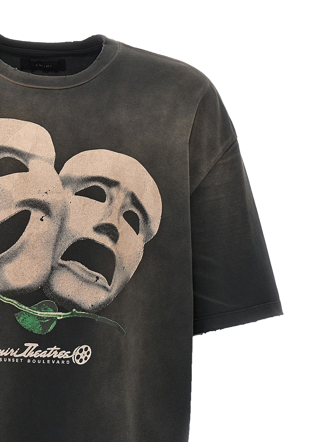 【AMIRI】 シアターマスク特大Tシャツ AMIRI Theatre Masks Oversized T-shirt | Black | FARFETCH ID