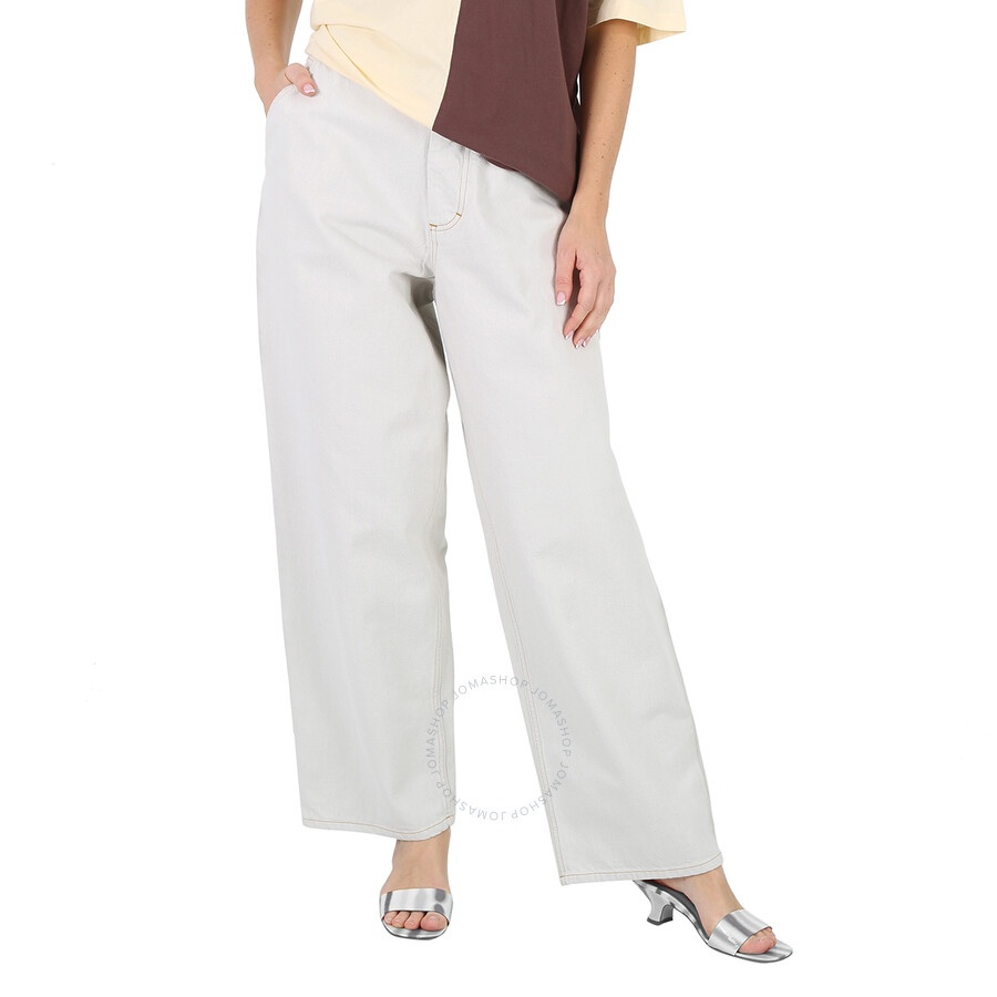 Maison Margiela Ladies Wide-Leg Utilitarian Jeans - 1