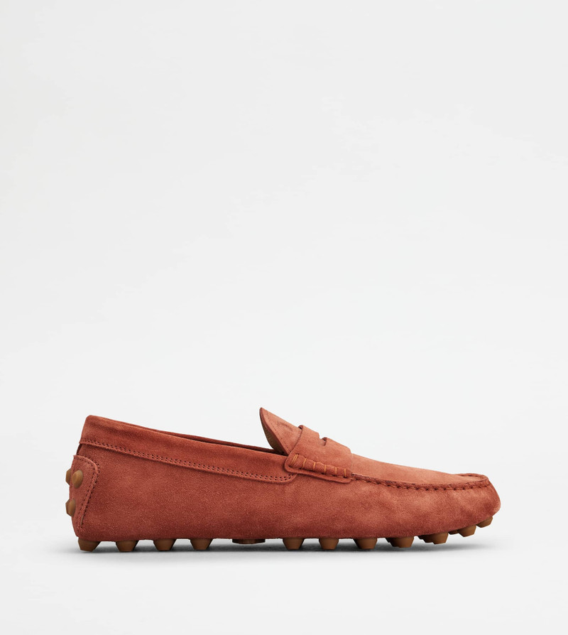 TOD'S GOMMINO BUBBLE IN SUEDE - RED, BROWN - 1