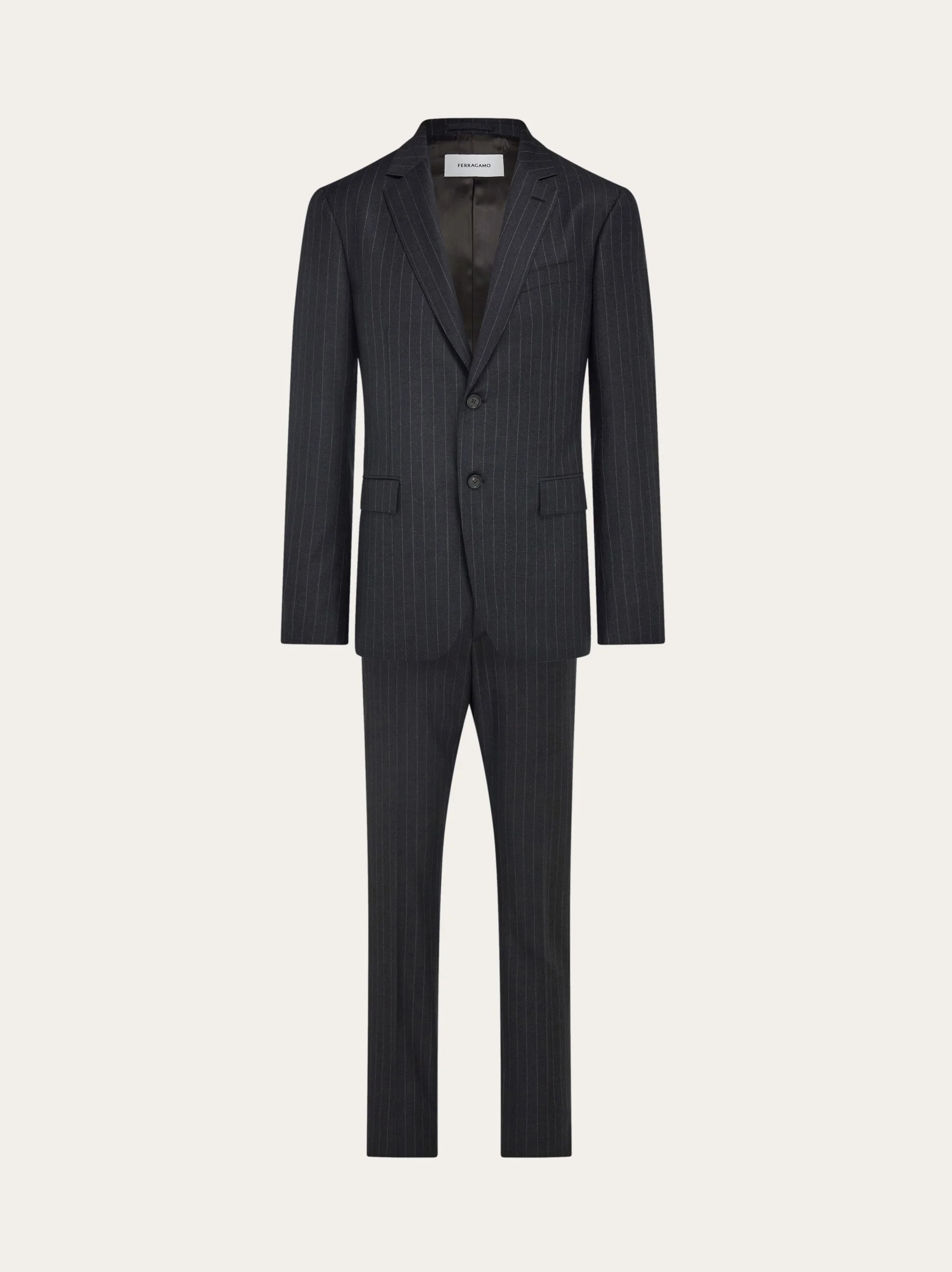 Wool pinstripe suit - 1