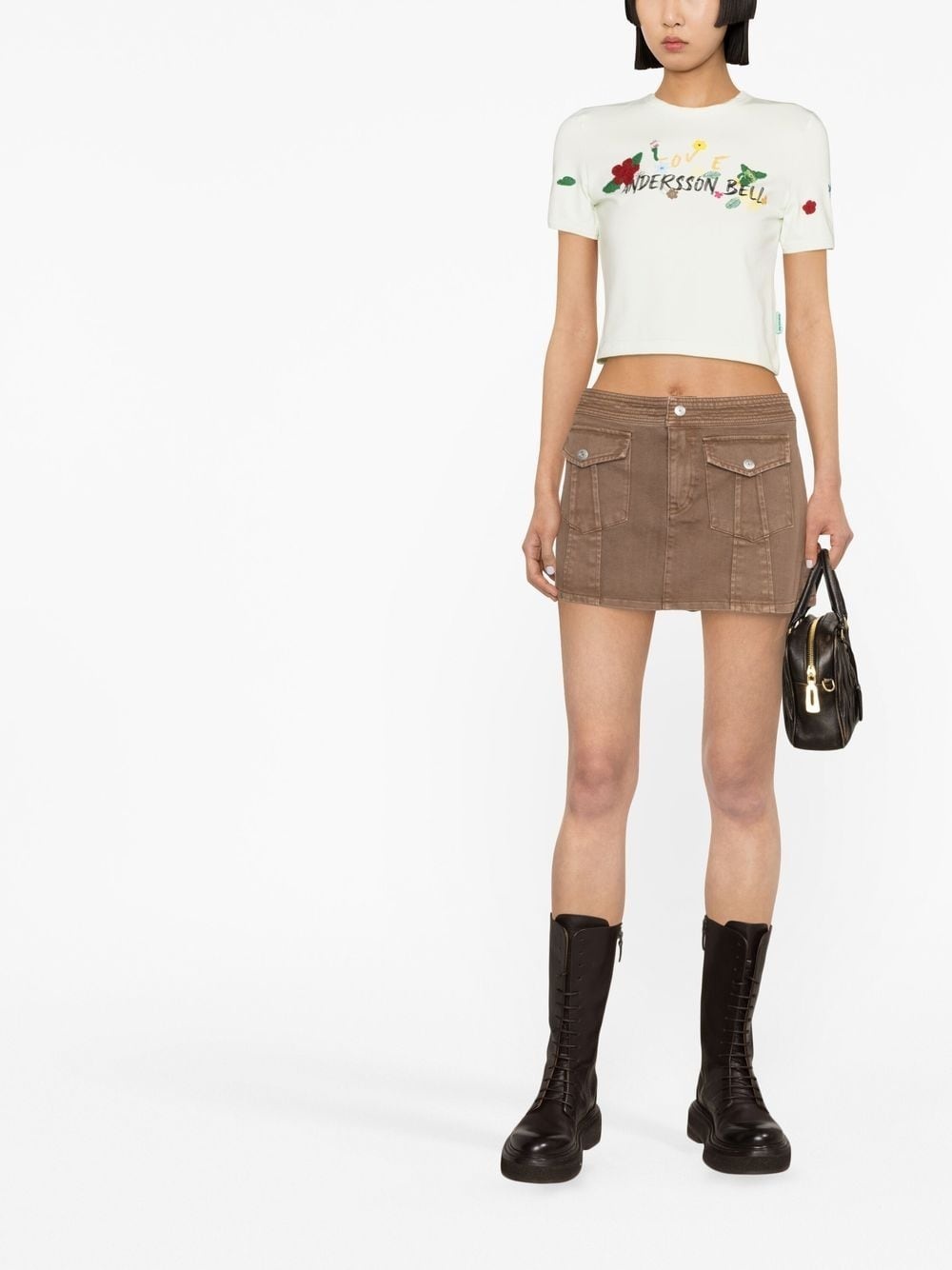 Dasha flower-garden logo T-shirt - 2