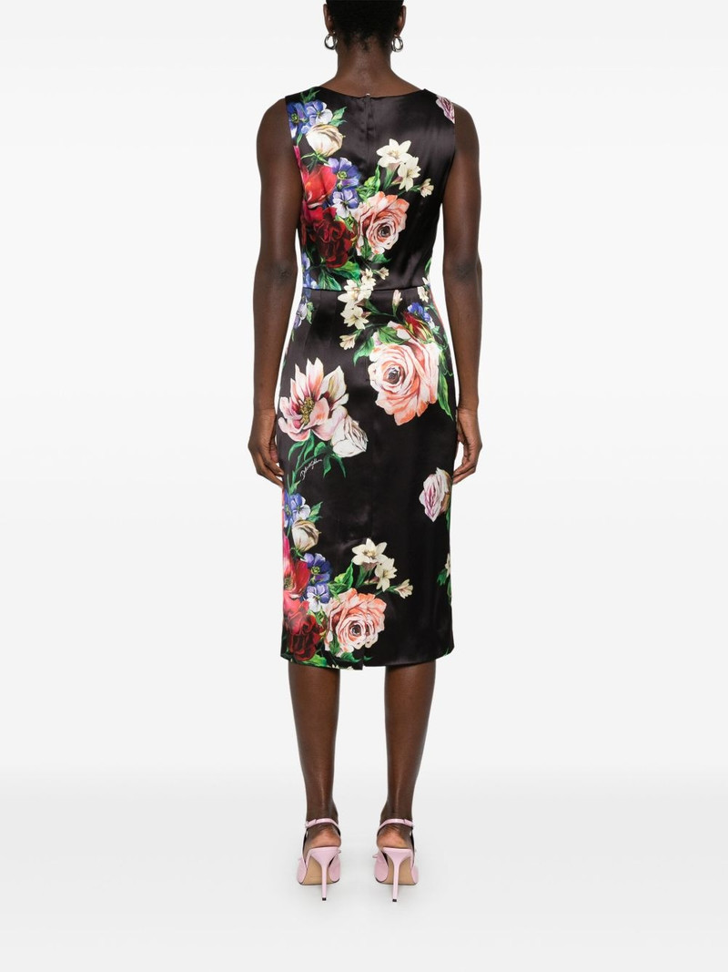 floral-print satin midi dress 4
