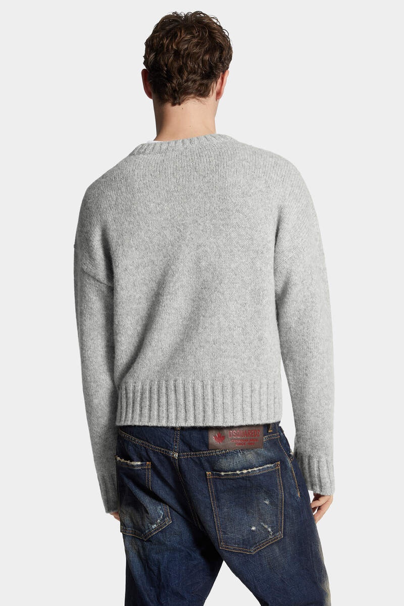 CHUNKY TRIM KNIT SWEATER - 4