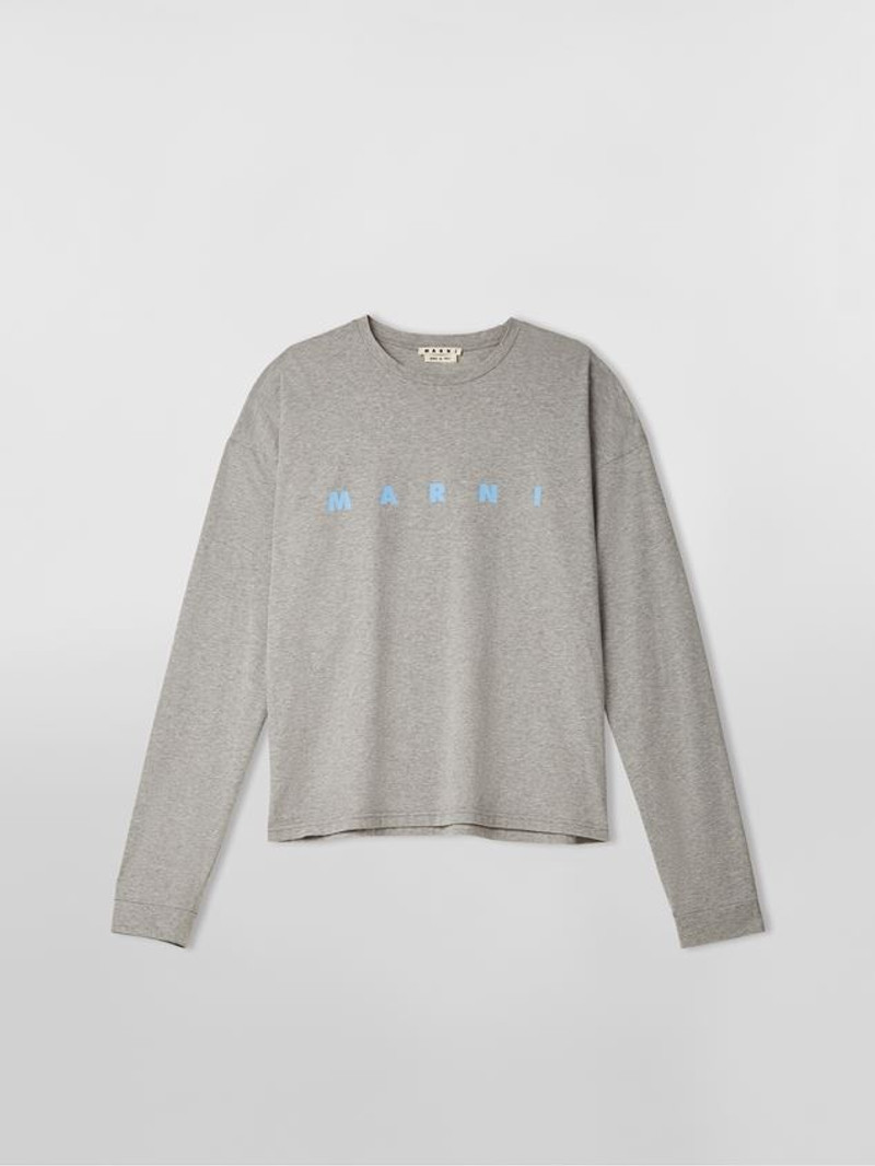 LIGHT COTTON JERSEY T-SHIRT WITH MARNI PRINT 1