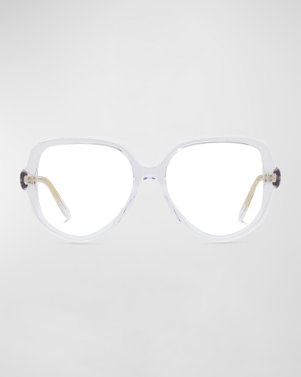 Thin Geometric Acetate Round Glasses - 3