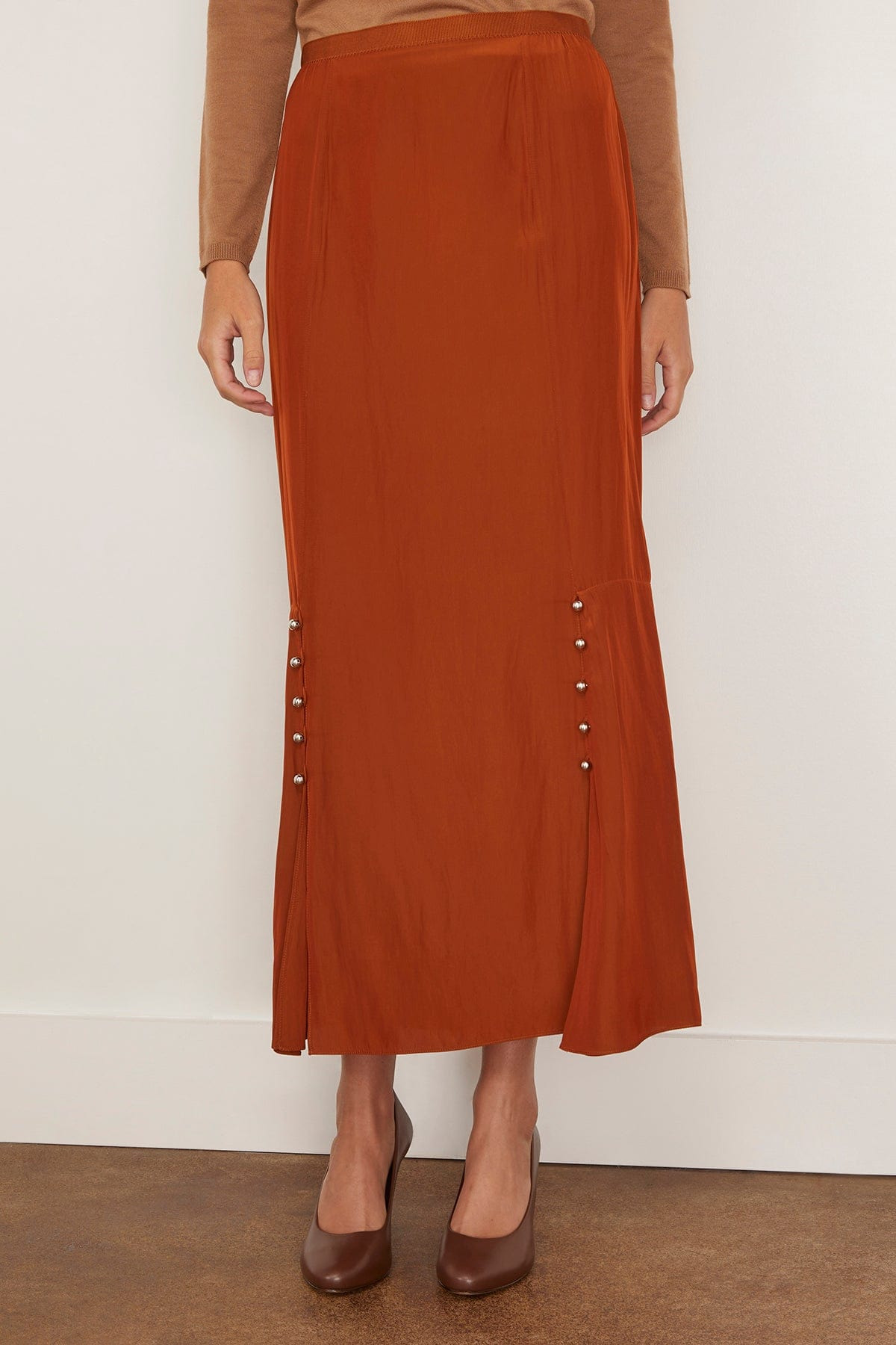 A-Line Skirt in Chestnuts - 3