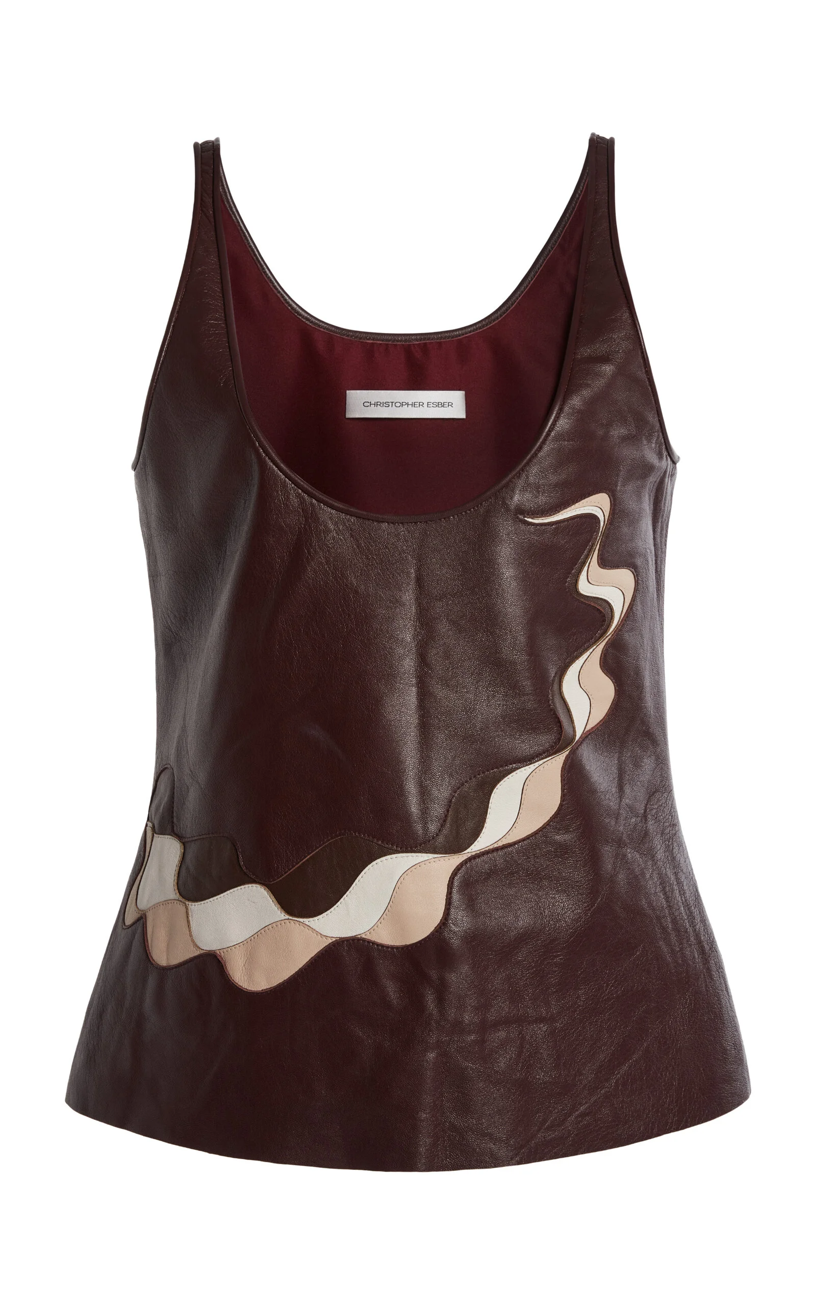 Fragment Leather Tank burgundy - 1