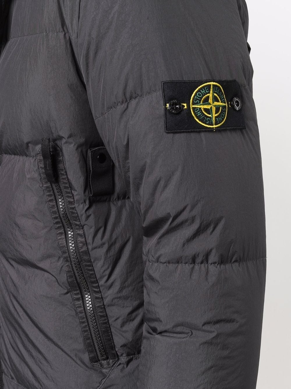 compass badge puffer jacket - 5