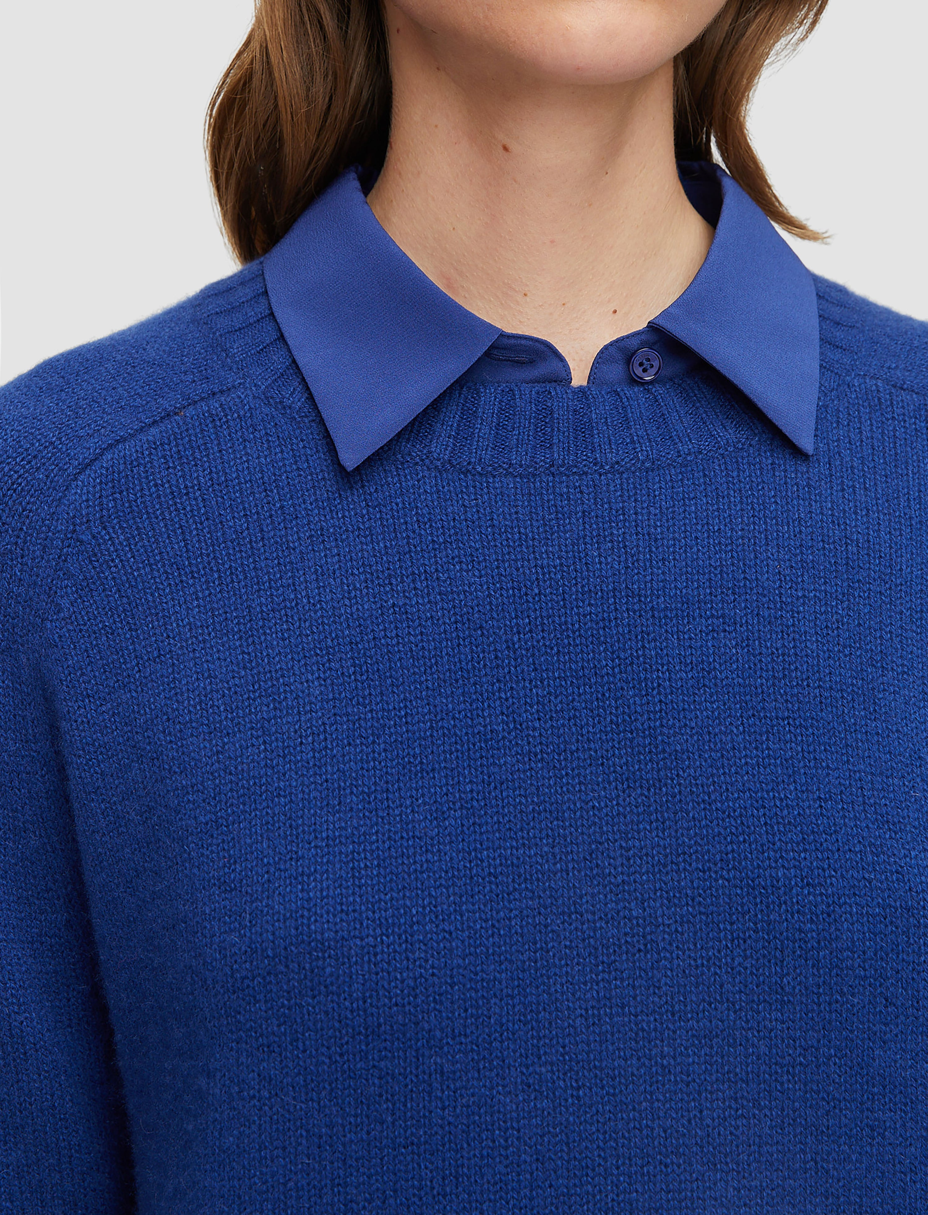 Open Cashmere Round Neck Jumper - 4