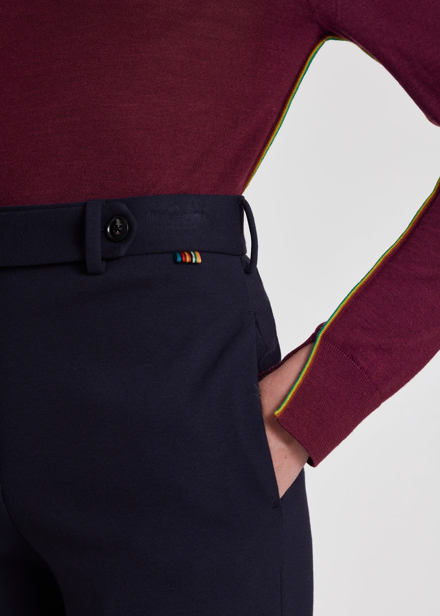 Slim-Fit Ponte-Jersey Pants - 2