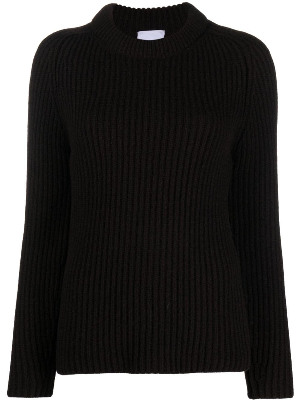 3D crew-neck ribbed jumper - 1