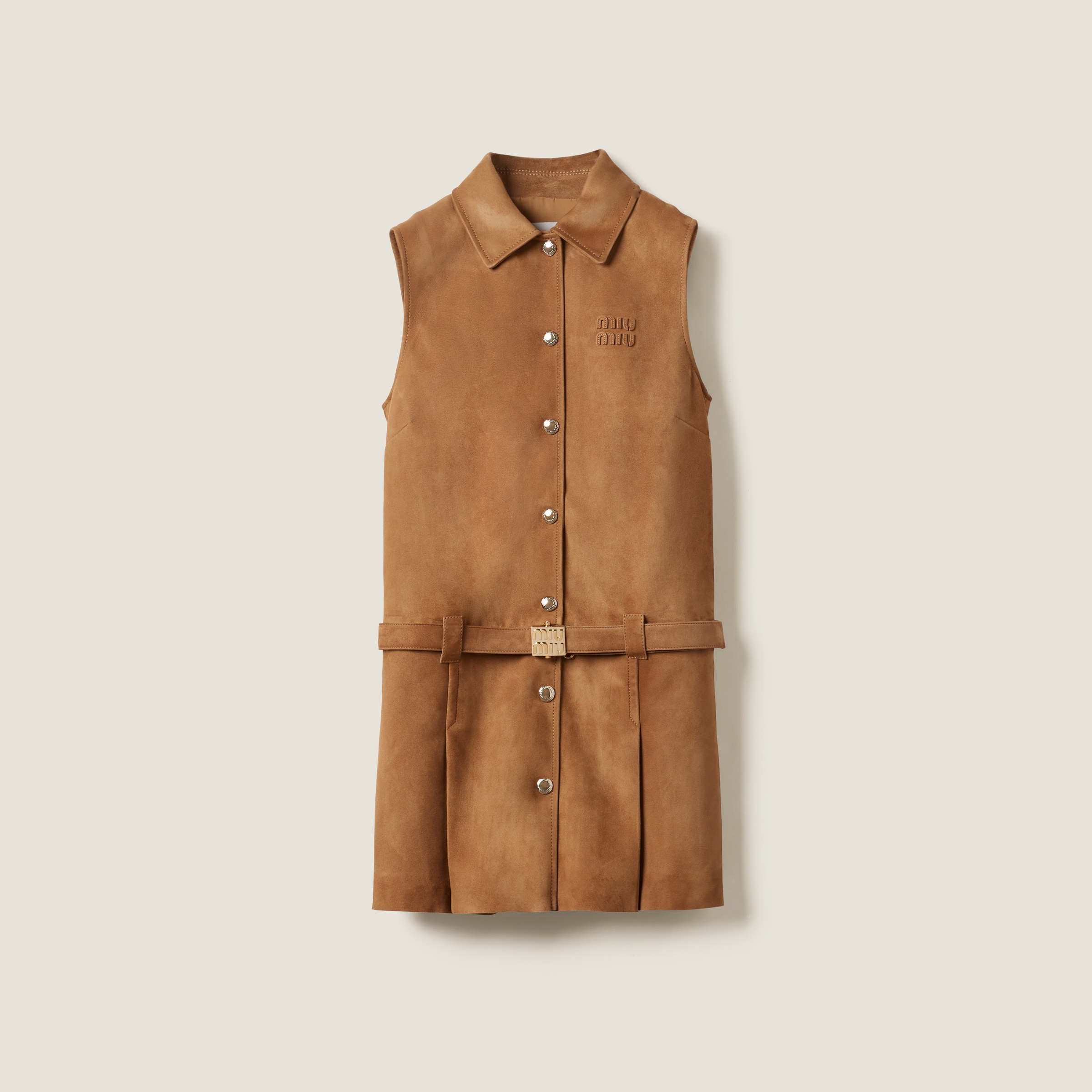 Suede nappa leather dress - 1