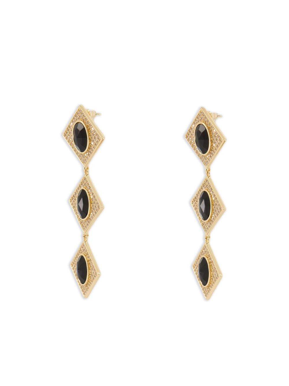 crystal-embellished earrings - 2