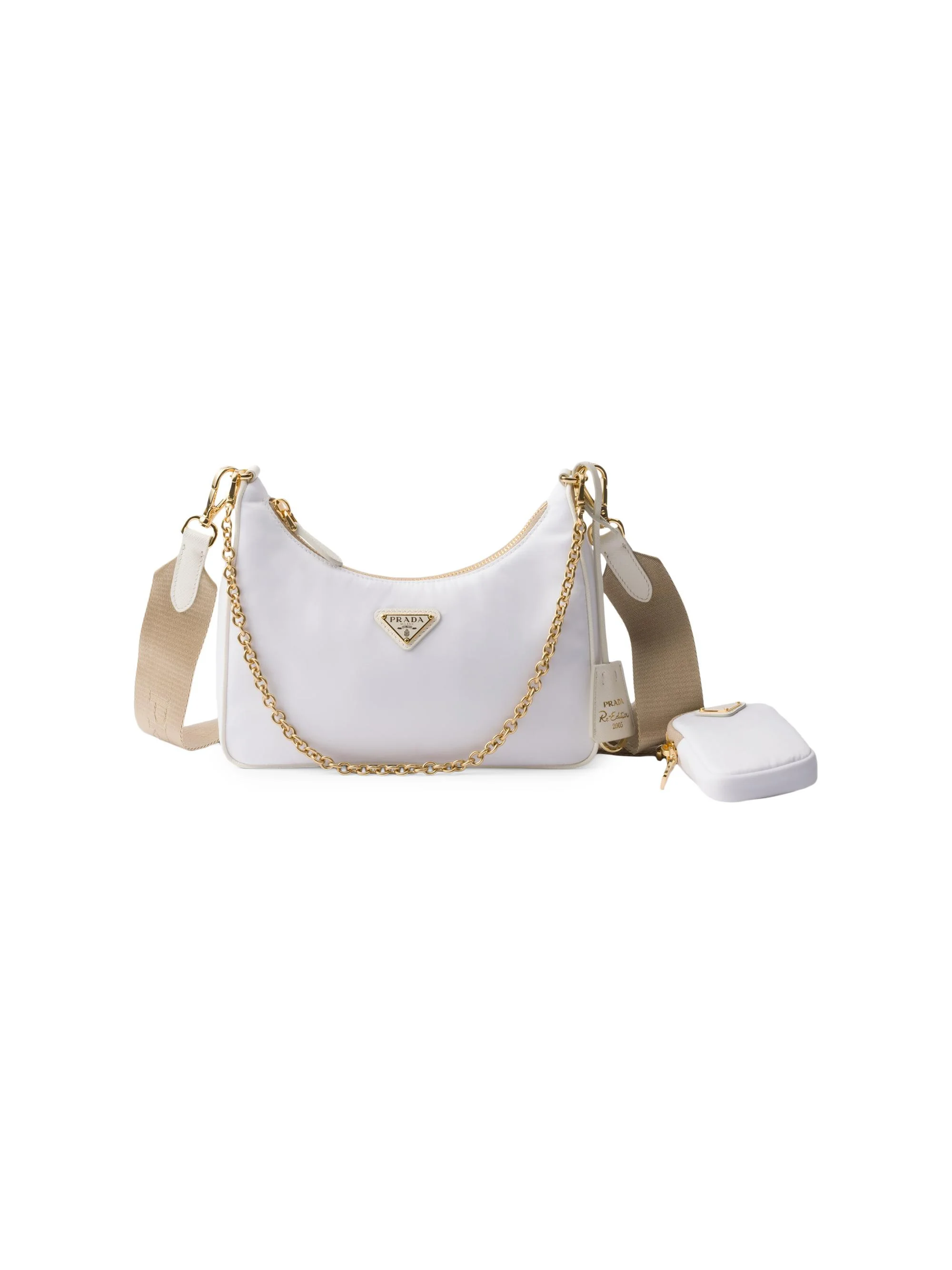 Women's Re-Edition 2005 Re-Nylon Bag - White Gold - 1