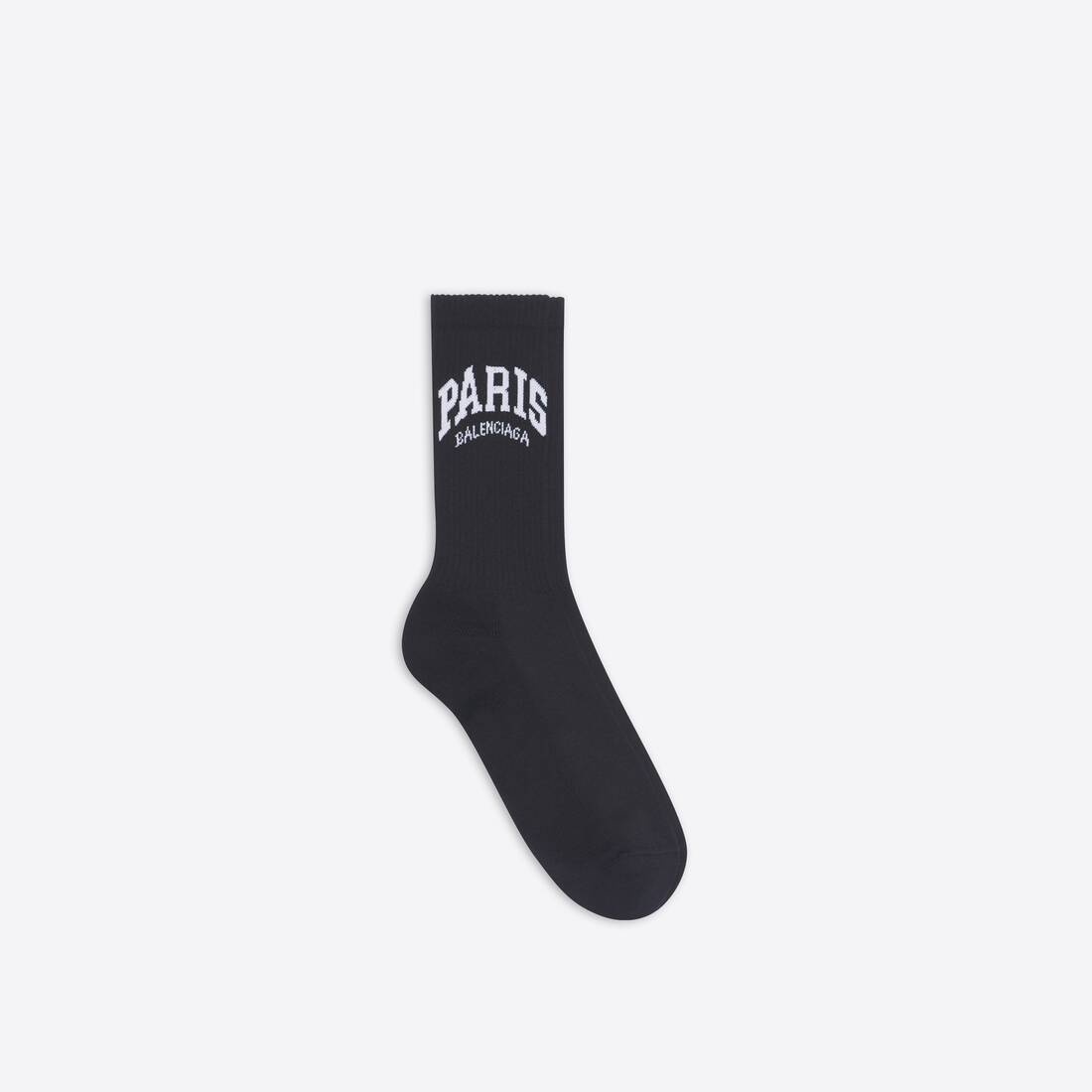 Men's Cities Paris Tennis Socks in Black - 1