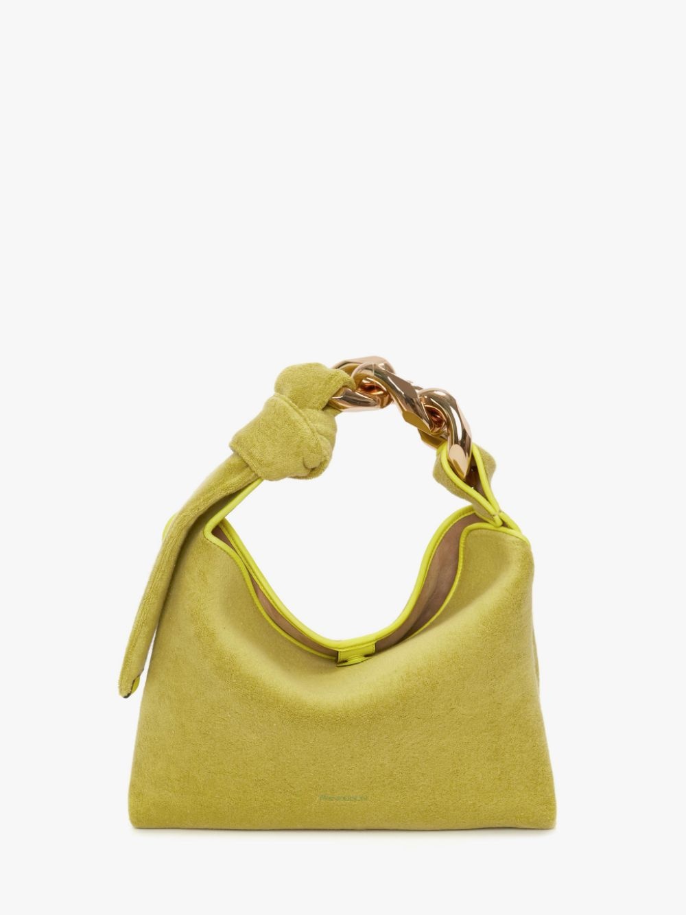 SMALL CHAIN HOBO - TERRY TOWEL SHOULDER BAG - 1