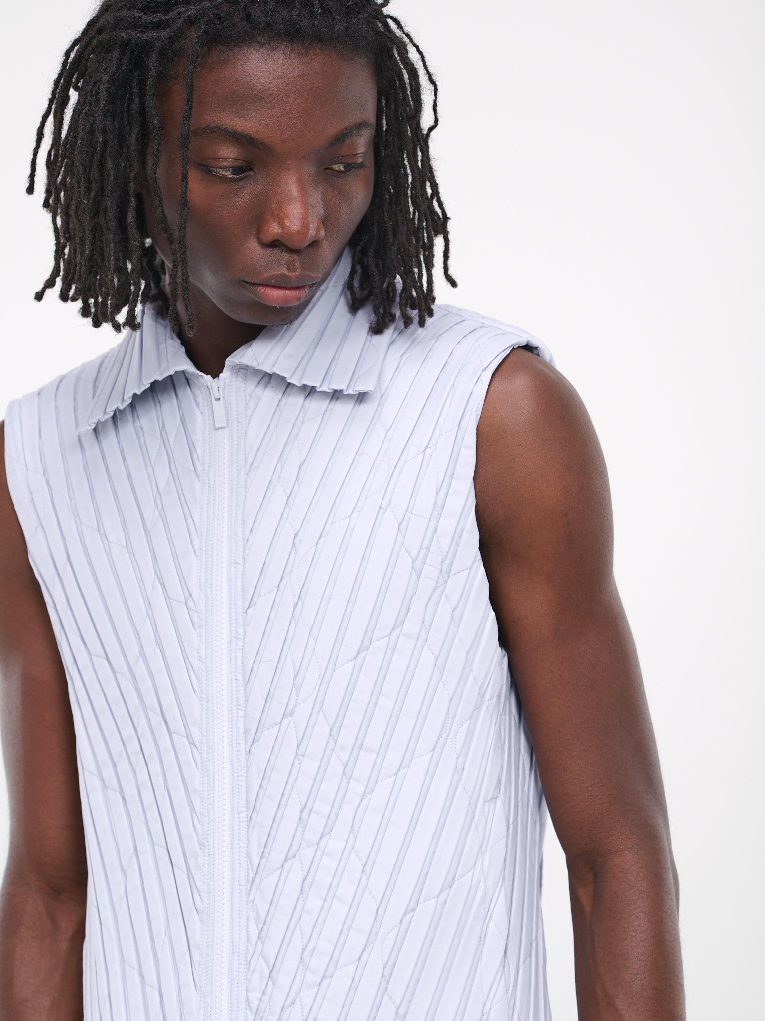 Padded Pleats Vest - 4