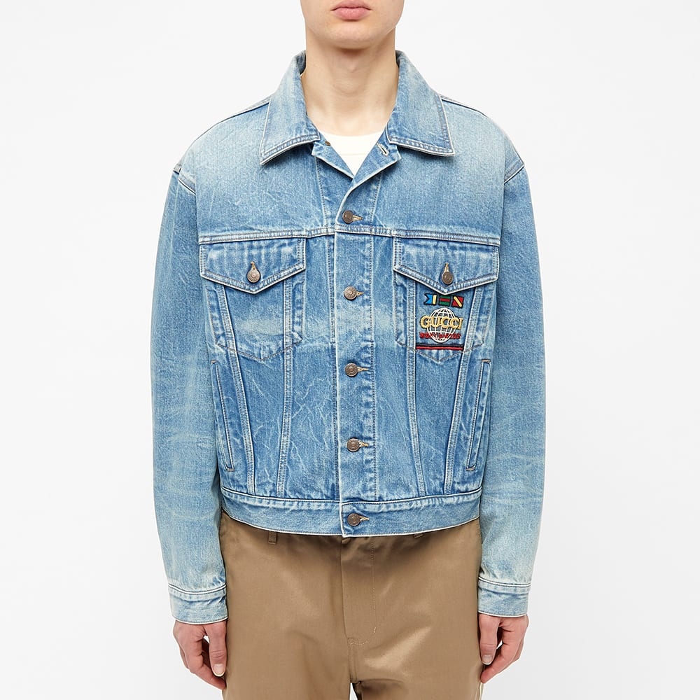 Gucci Nautical Logo Pocket Denim Jacket - 4