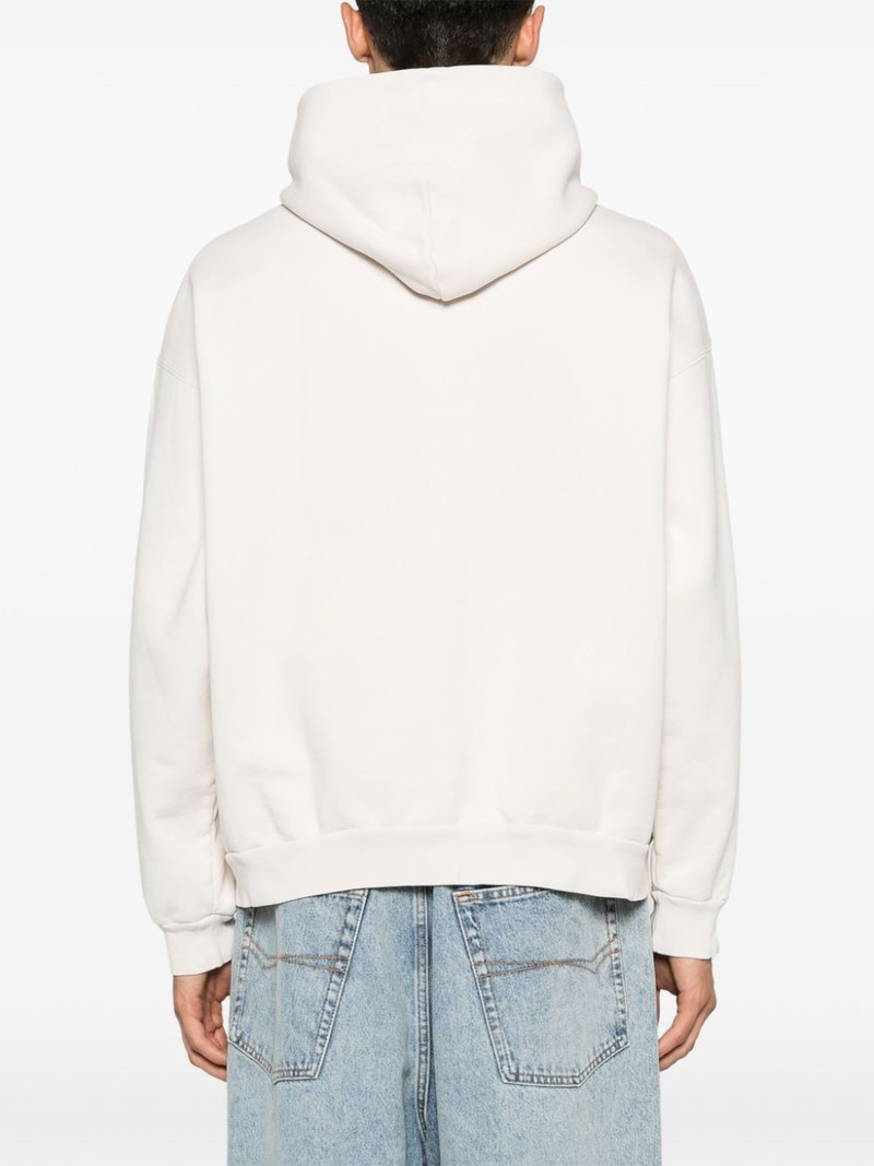 Political Stencil cotton hoodie 5