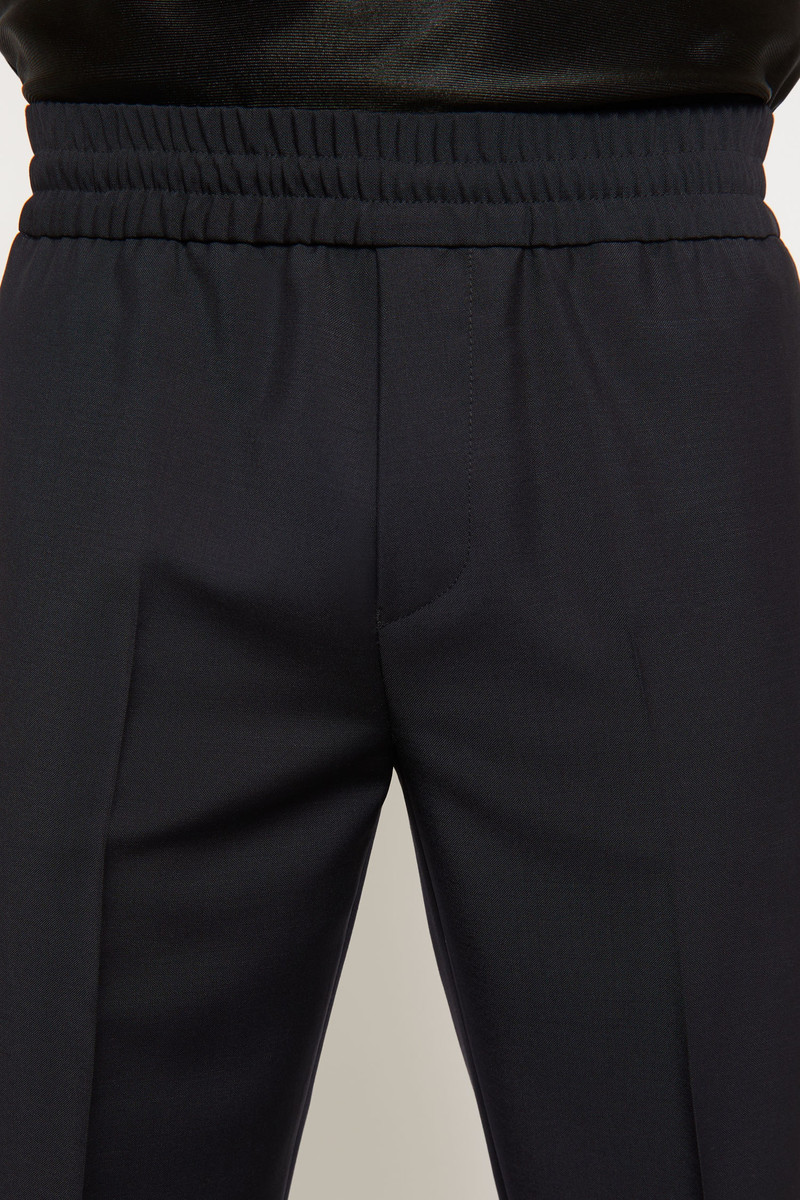 Slim-fit suit trousers navy blue 5