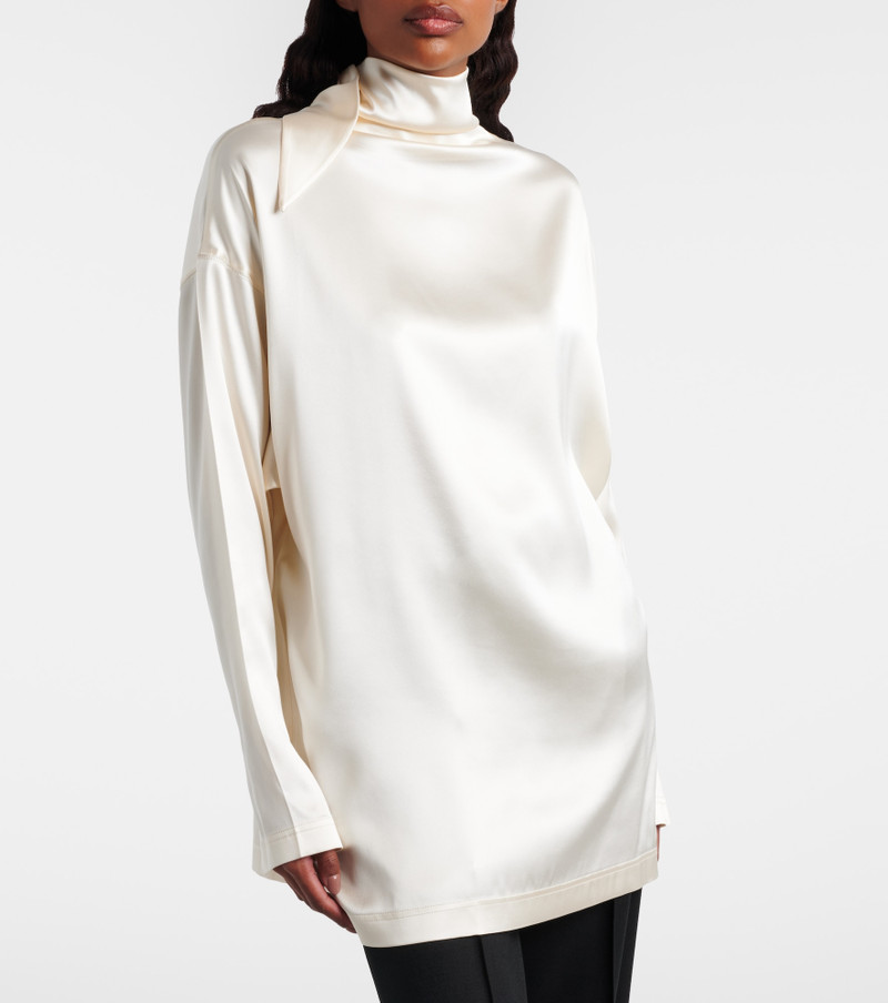PHOEBE PHILO Liquid Knot silk-blend satin blouse outlook