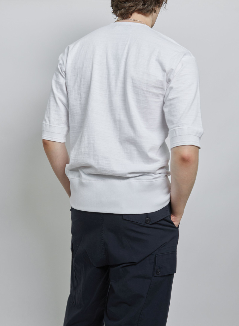 CC22 Henley Neck Shirt in Off White 3