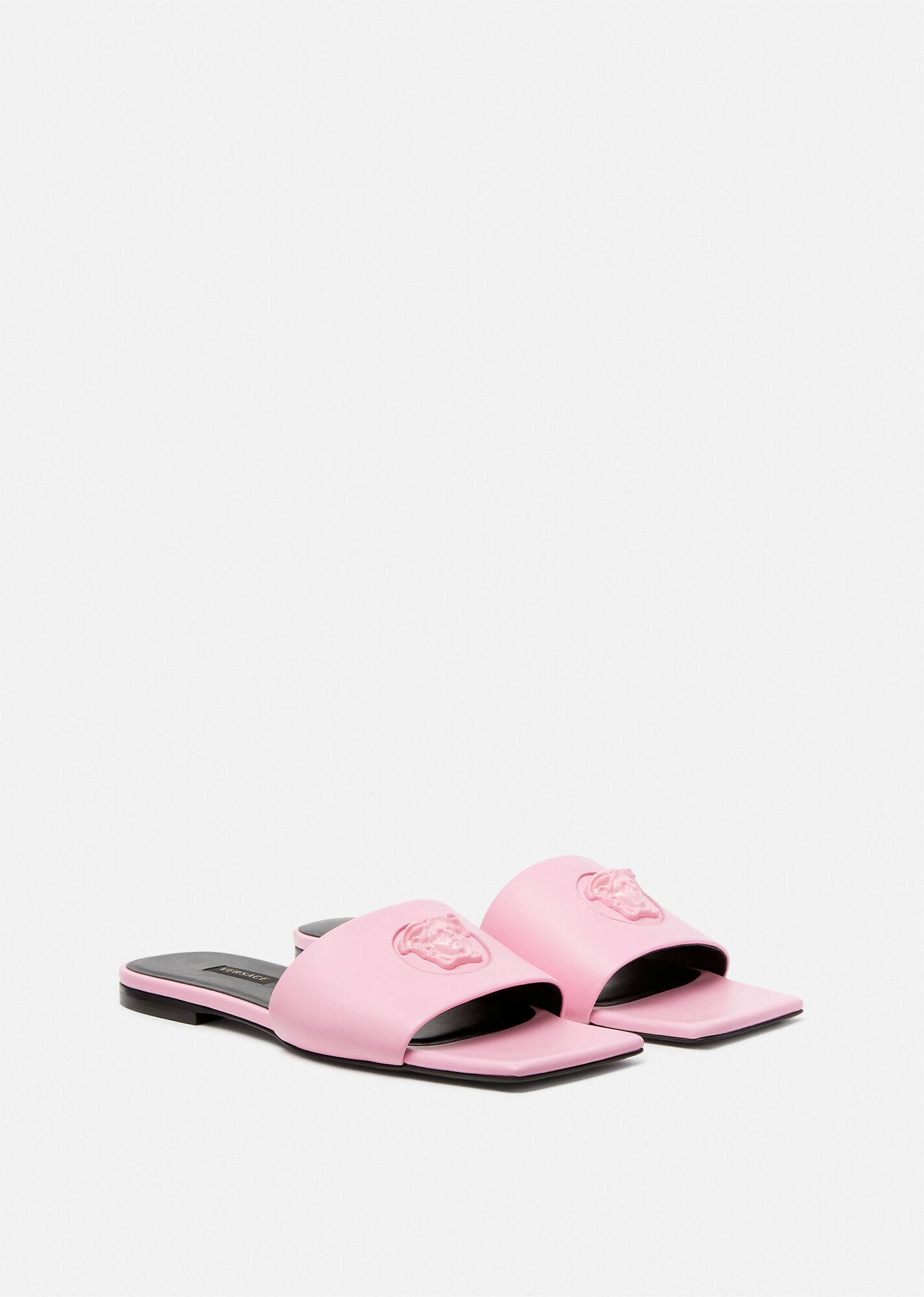 La Medusa Leather Slides - 2
