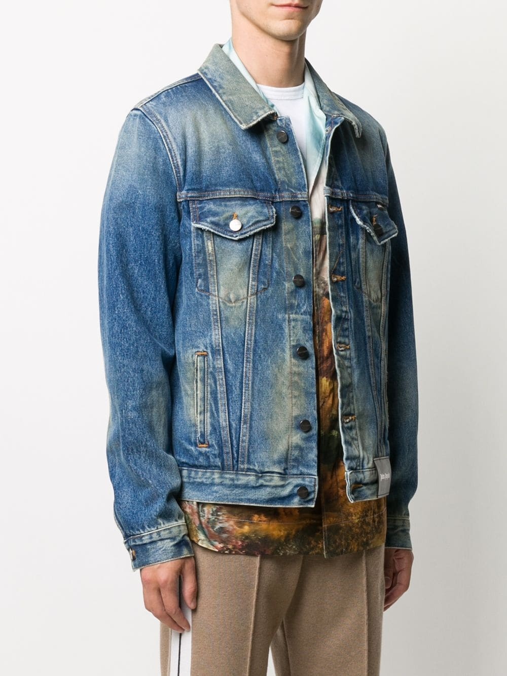 College Eagle print denim jacket - 3