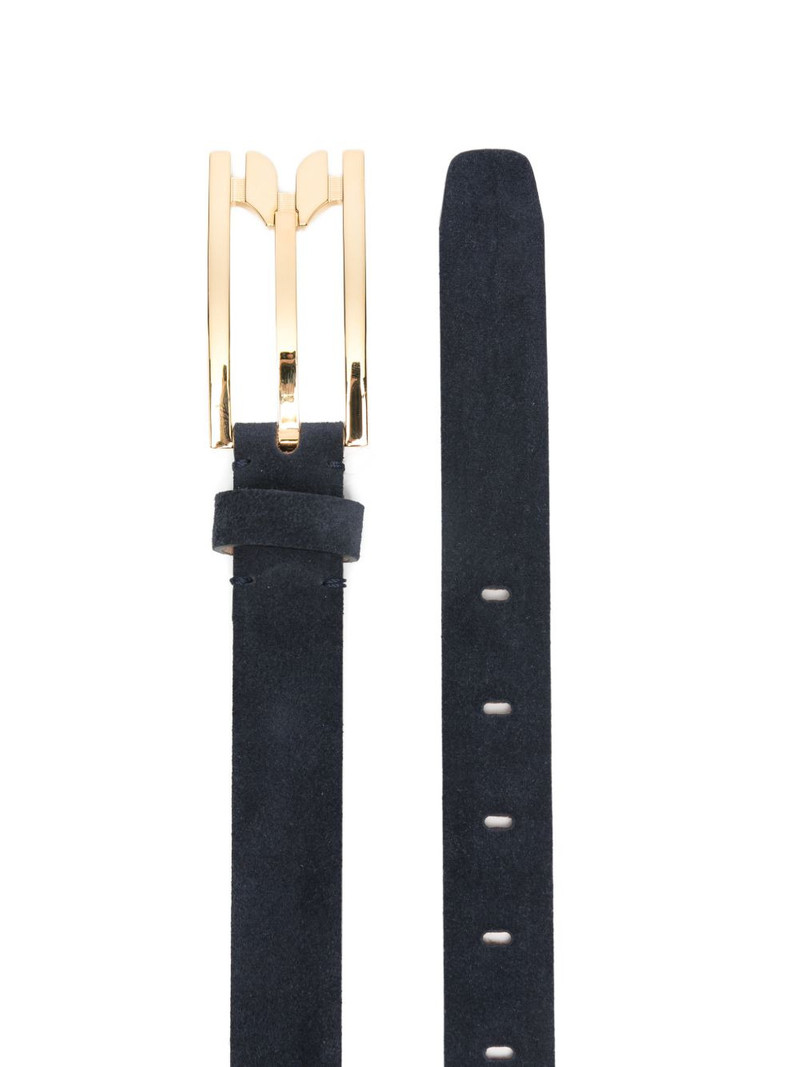 Victoria Beckham pin-buckle suede belt outlook