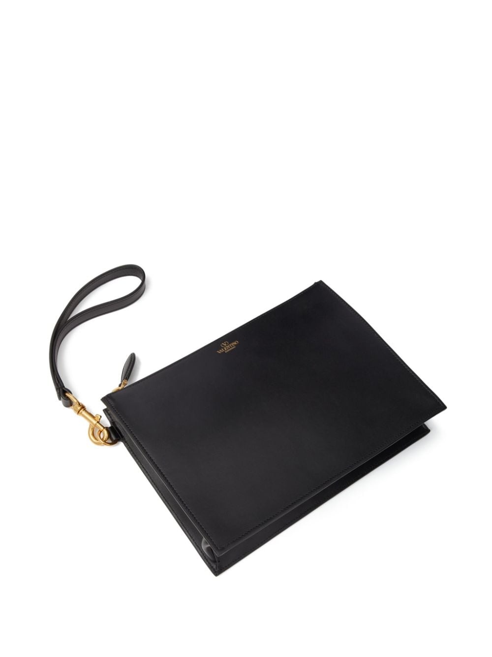 HANDLE FLAT POUCH   VALENTINO GARAVANI  IDENTITY VITELLO  BR - 5